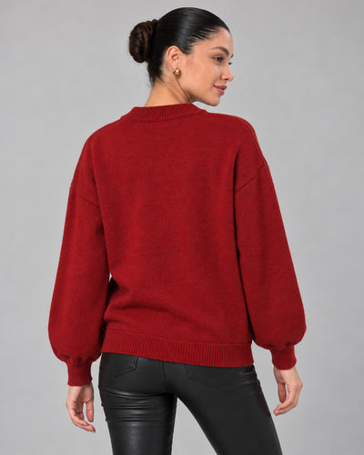 Suéter Osito de Peluche Rojo – espalda