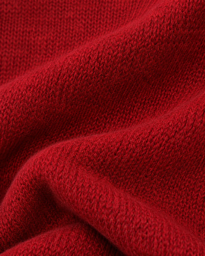 Suéter Osito de Peluche Rojo – detalle de tela