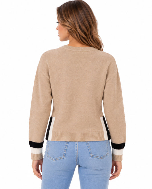 Suéter Gatito Navideño Beige – espalda