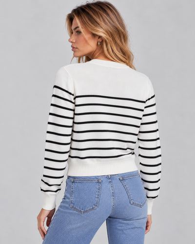 Suéter Rayas Marinero Blanco – espalda