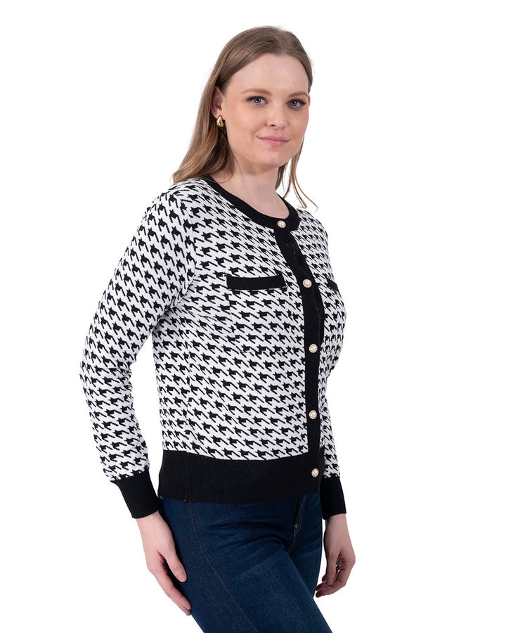 Cardigan Clásico Elegante Blanco
