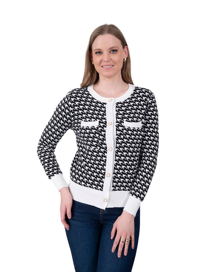 Cardigan Clásico Elegante Negro