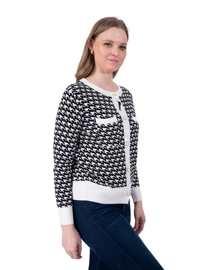 Cardigan Clásico Elegante Negro