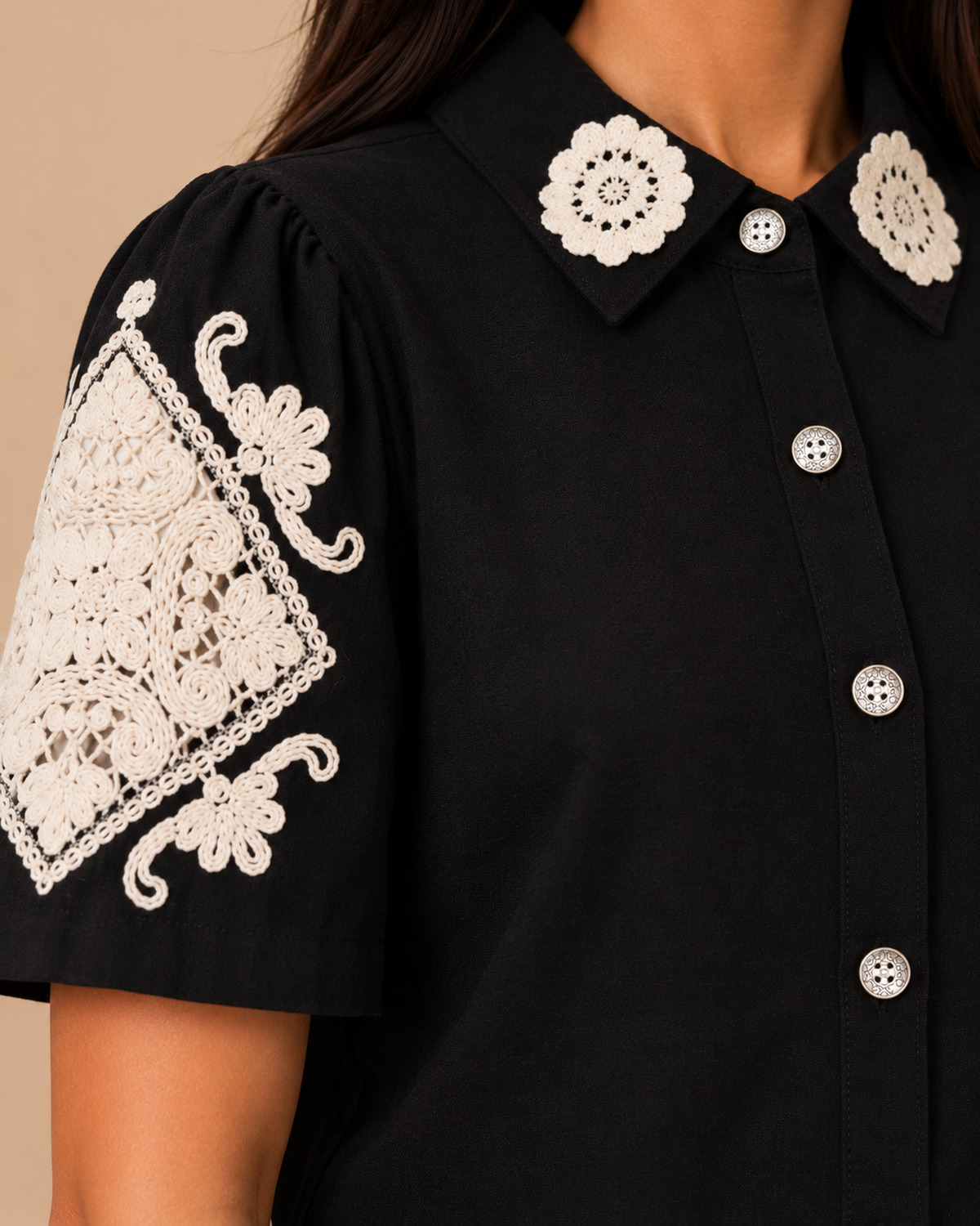 Blusa Encaje Guipur