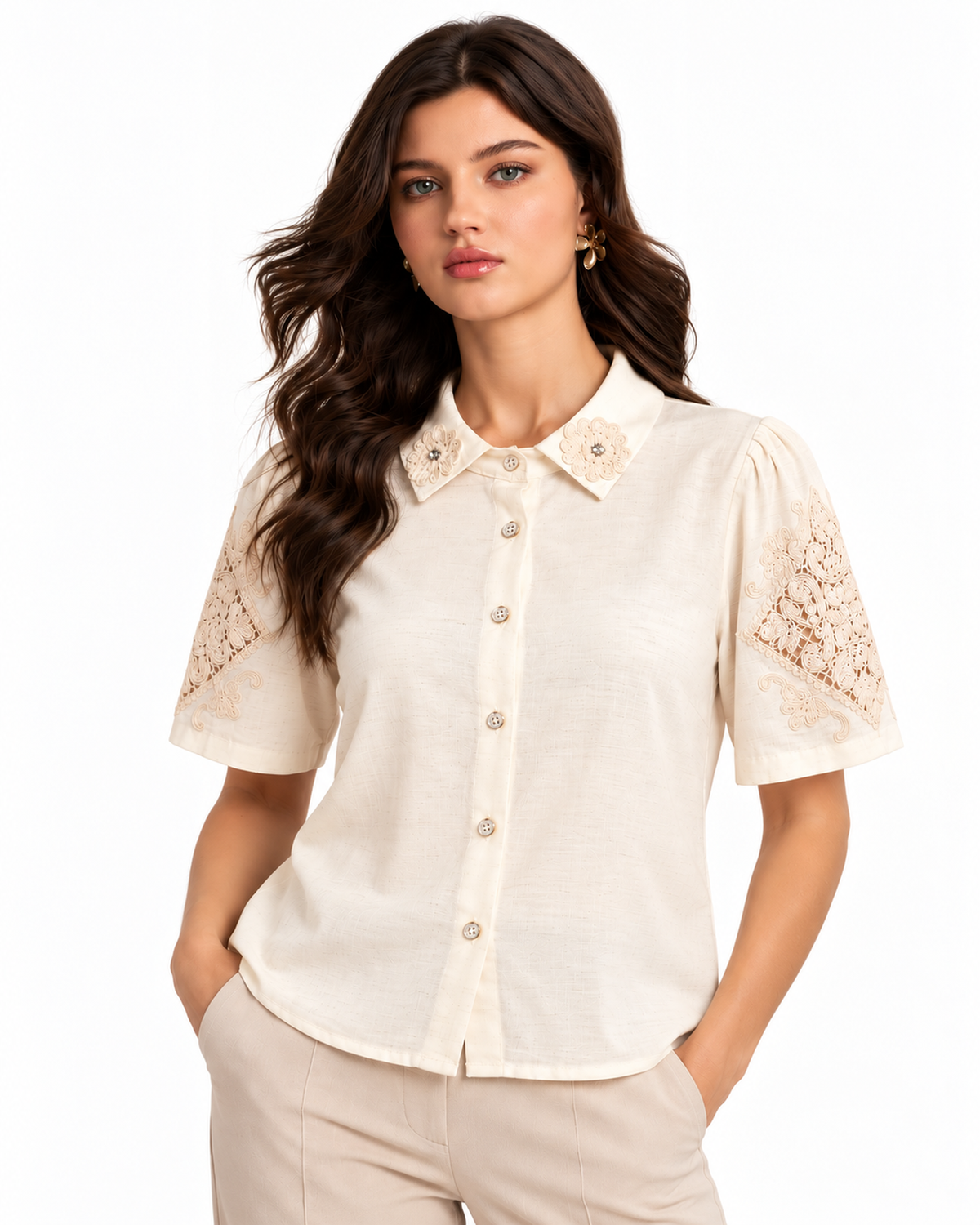 Blusa Encaje Guipur