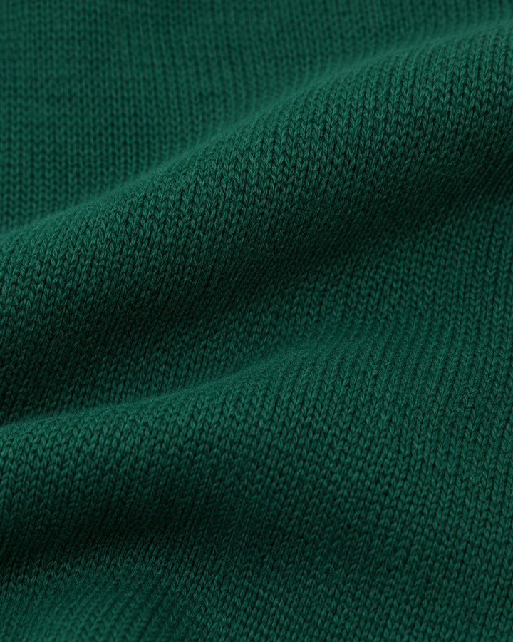 Cárdigan Bomber Ribete Contraste Verde – detalle de tela