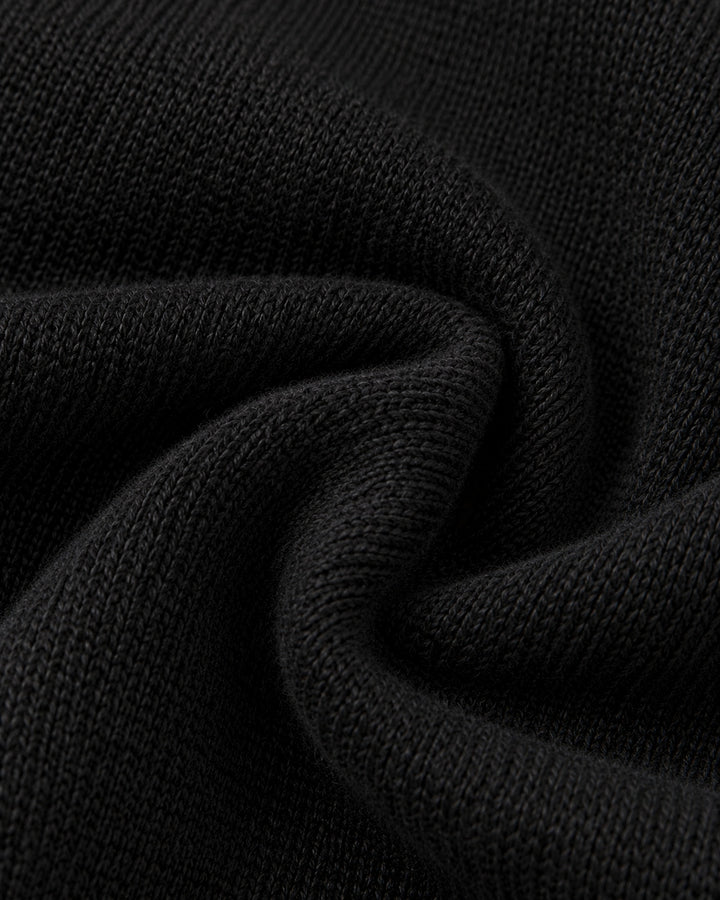 Cárdigan Perlas y Pedrería Negro – detalle de tela