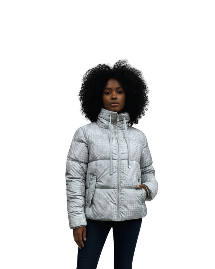 Chamarra Urbana Acolchada Gris – de frente