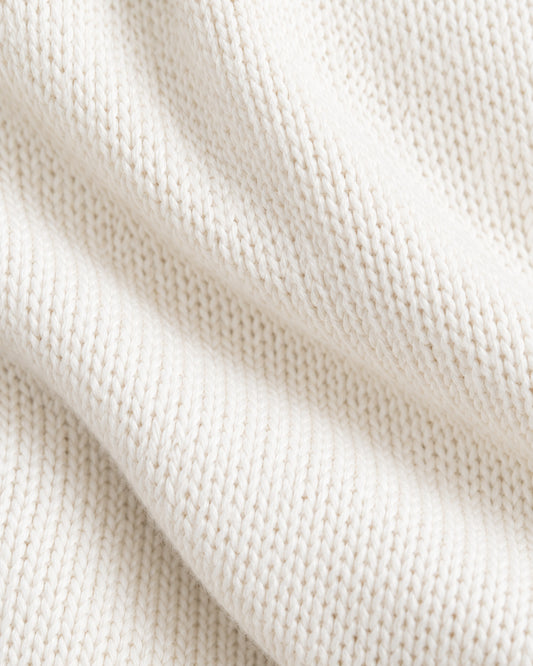 Suéter Estampado Ilustración Blanco – detalle de tela