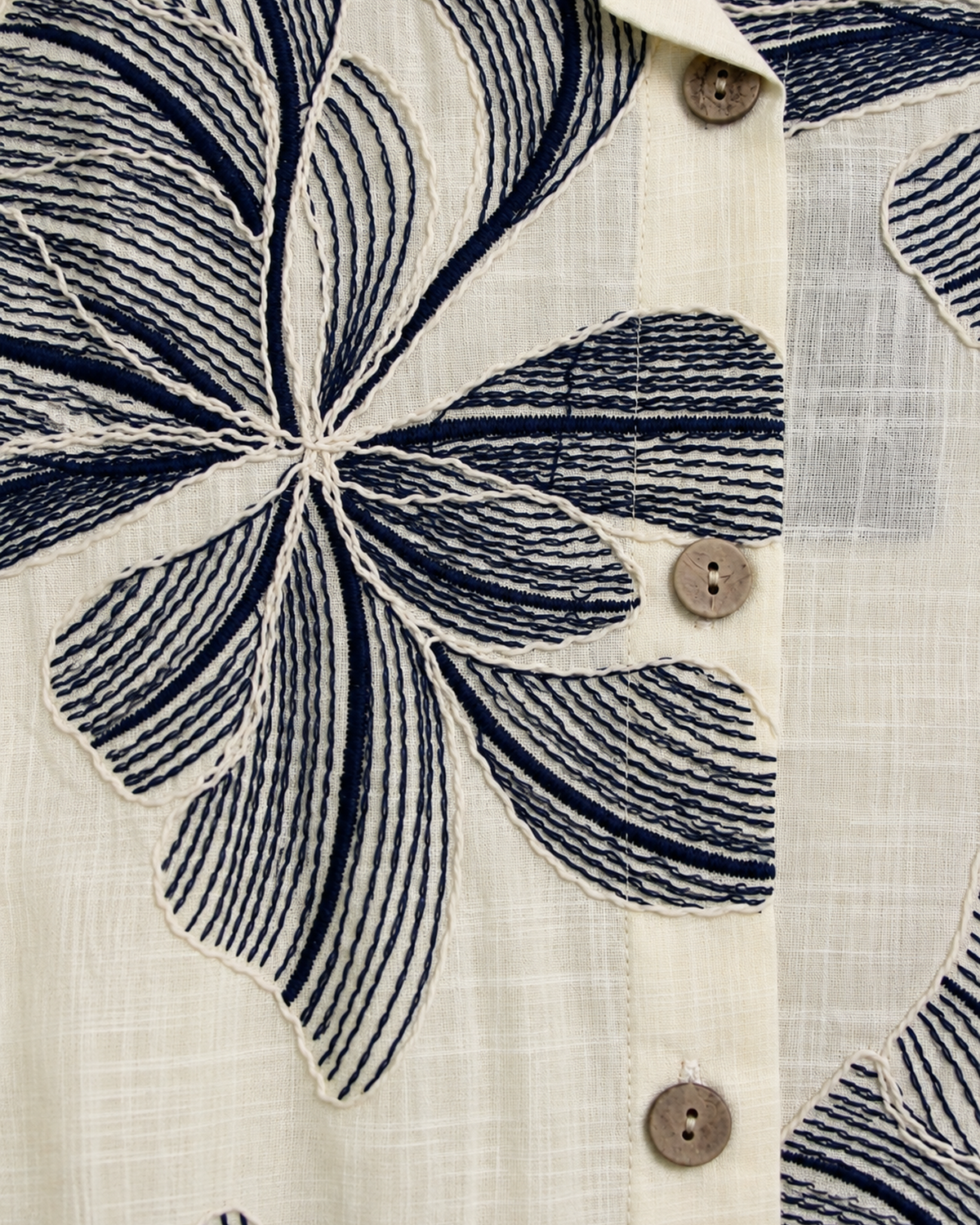 Camisa Bordada Flores