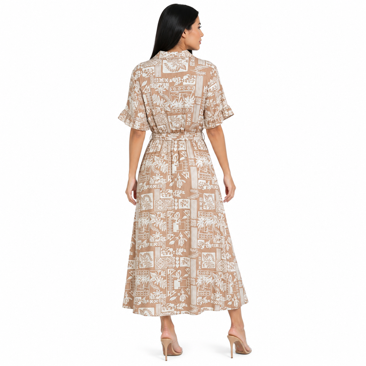 Vestido Camisero Cinturón Anudable