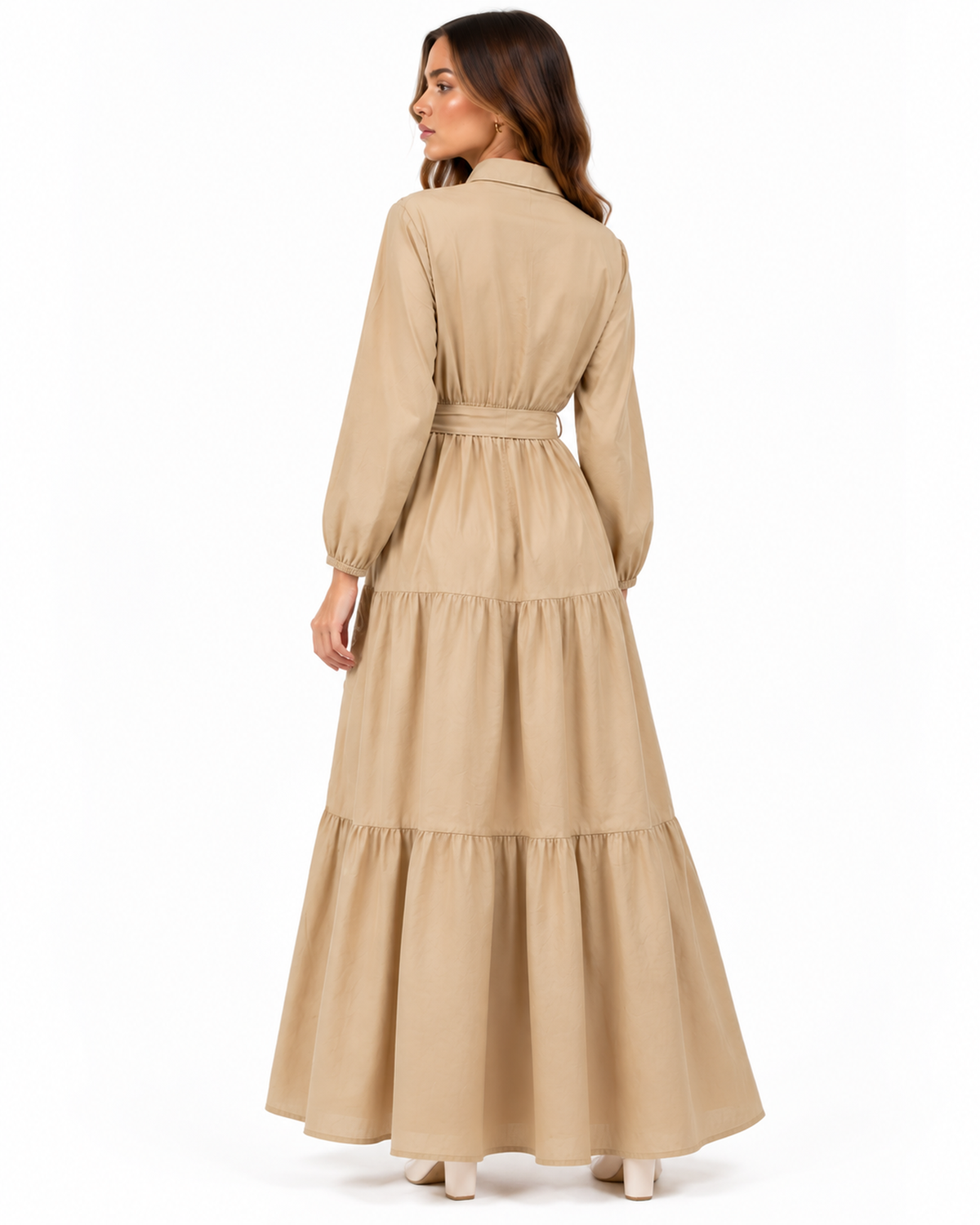 Maxivestido Camisero Bordado