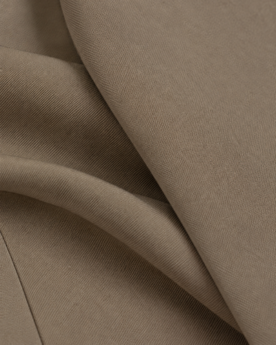 Saco Corto Abierto Entallado Khaki – detalle de tela