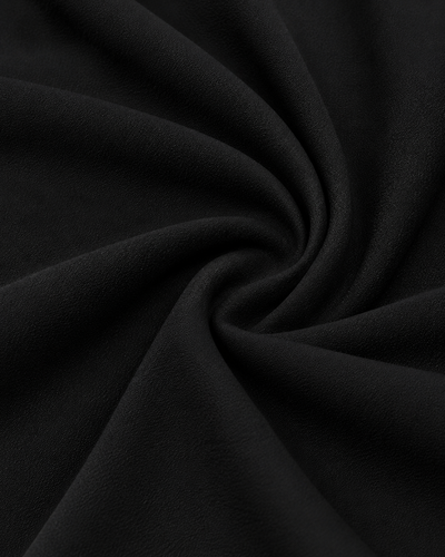 Blusa Drapeada Argolla Dorada Negro – detalle de tela