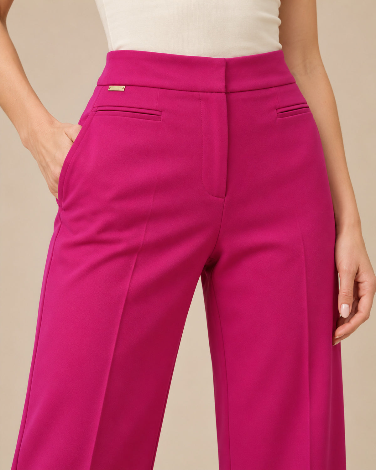 Pantalón Pierna Ancha Tiro Alto