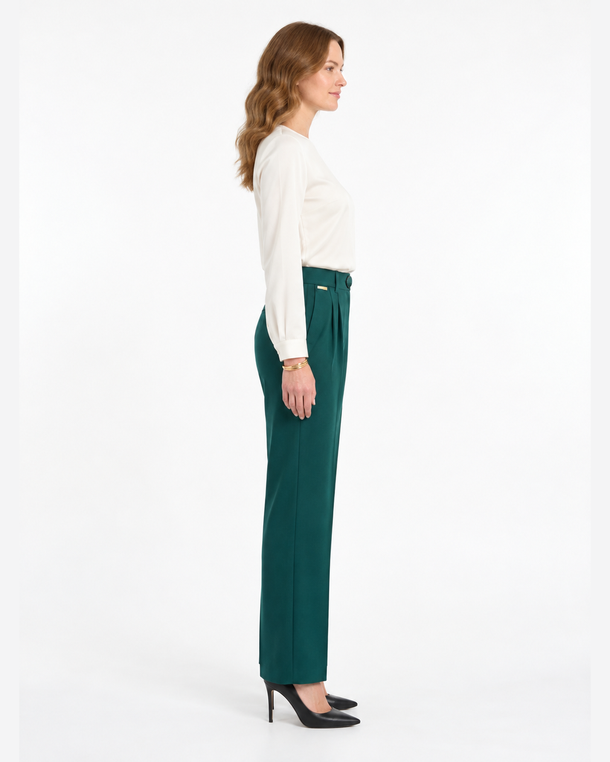 Pantalón Recto Botón Joya