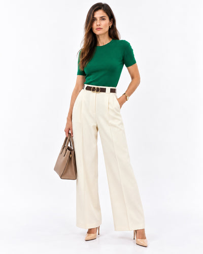 Pantalón Palazzo Tiro Alto Hueso – cuerpo completo