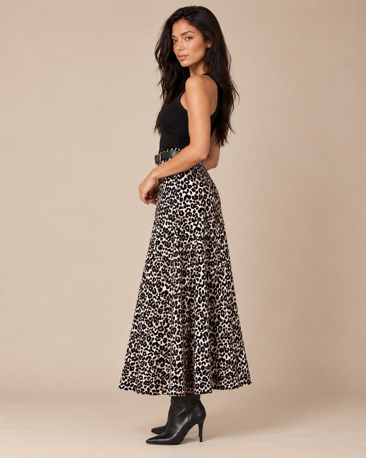 Falda Larga Animal Print
