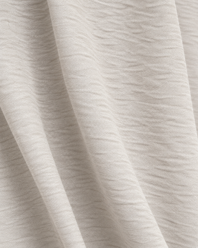 Falda Larga Cinturón Hebilla Beige – detalle de tela