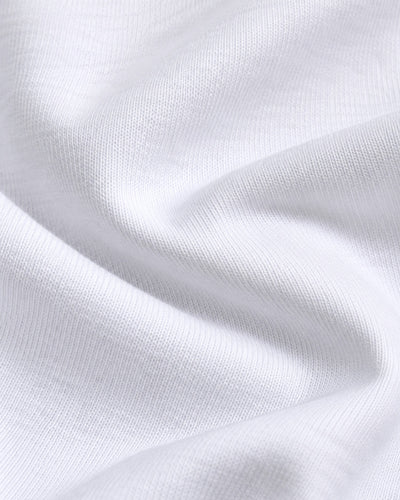 Playera Básica Aplicación Love Blanco – detalle de tela