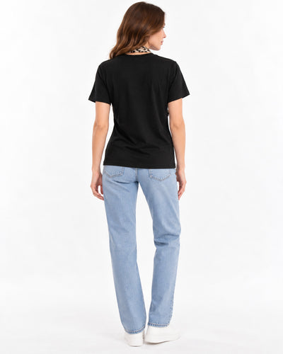 Playera Básica Aplicación Love Negro – espalda