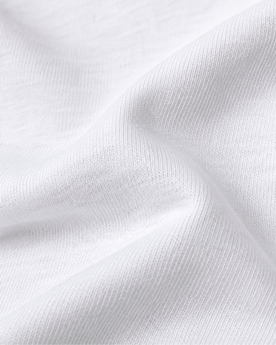 Playera Estampada Pedrería Blanco – detalle de tela