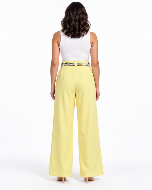 Pantalón Mascada Dorada Amarillo – espalda
