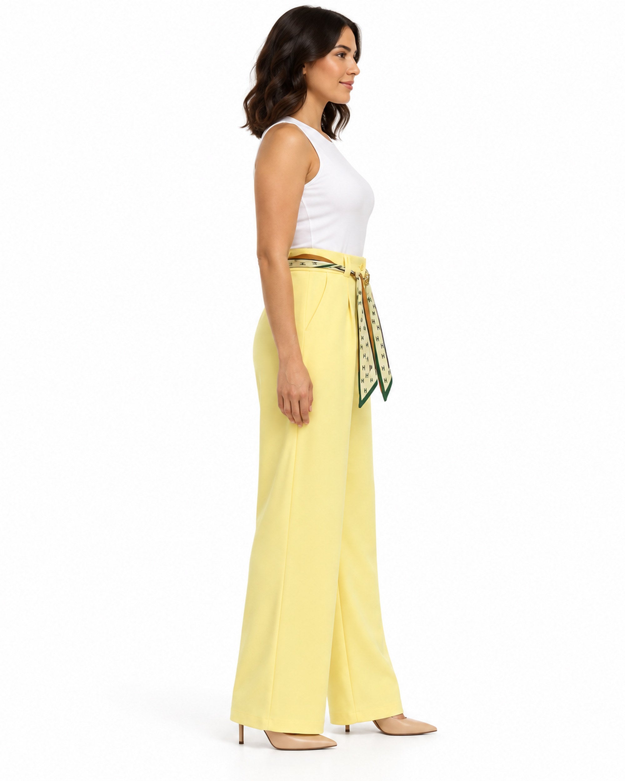 Pantalón Mascada Dorada Amarillo – lateral