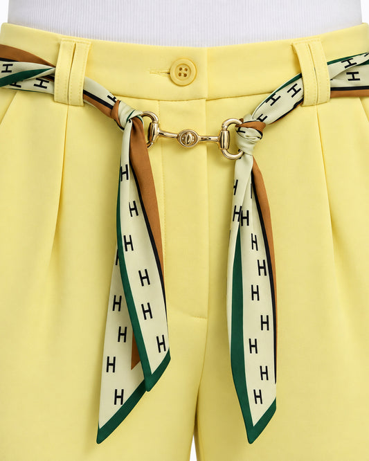 Pantalón Mascada Dorada Amarillo – detalle de la prenda