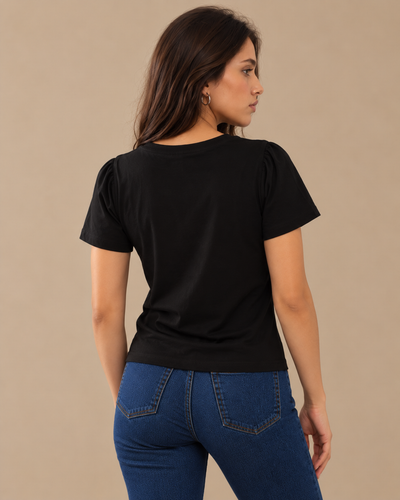 Blusa Mascada Paisley Negro – de espalda