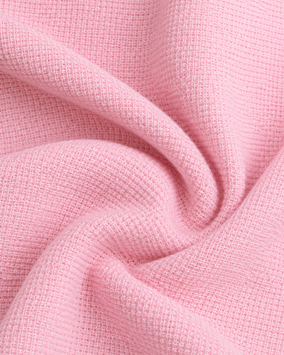 Chaleco Punto Botones Joya Rosa – detalle de tela