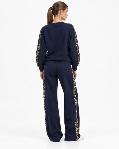 Conjunto Oso Animal Print Marino – de espalda