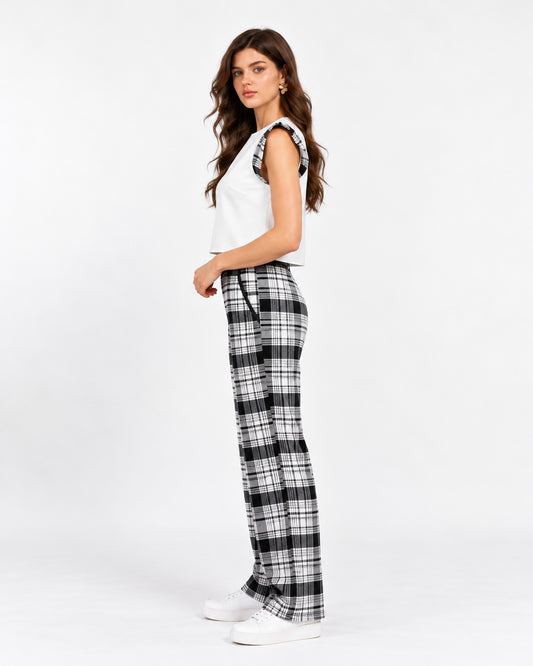 Conjunto Cuadros Top Olanes Negro – lateral