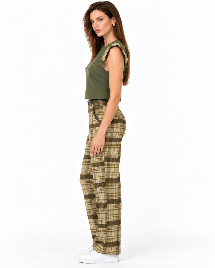 Conjunto Cuadros Top Olanes Olivo – lateral