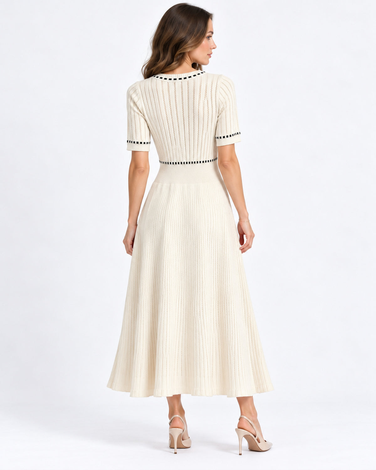 Vestido Midi Botones Joya