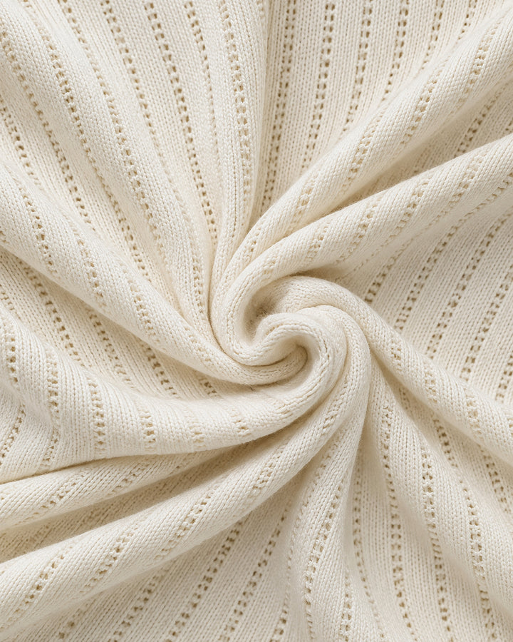 Vestido Midi Botones Joya Beige – detalle de tela