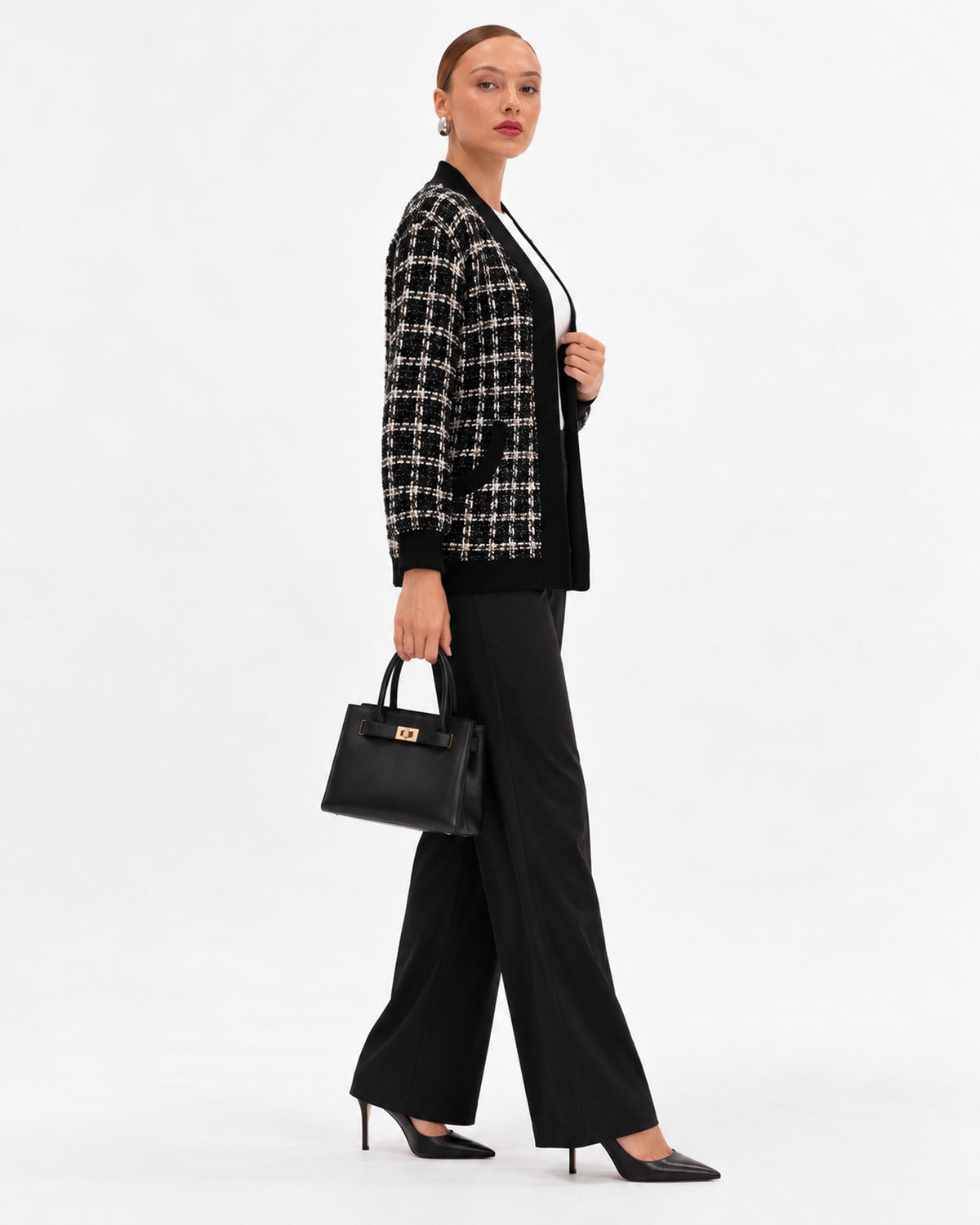 Abrigo Tweed Cuadros