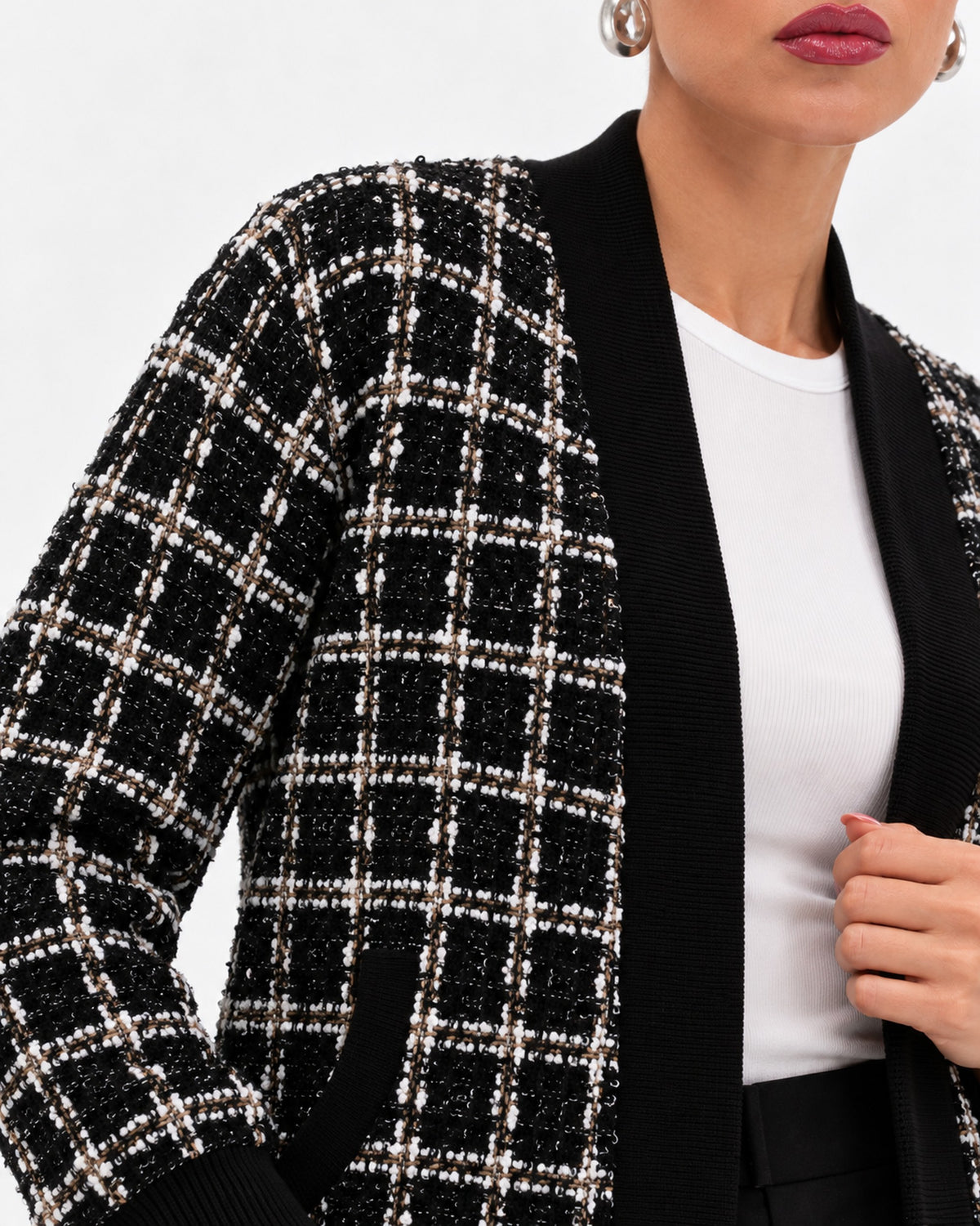 Abrigo Tweed Cuadros