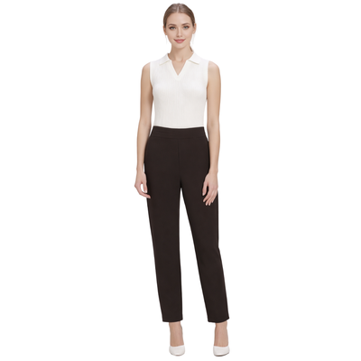 Pantalón Sastre Recto Clásico Negro – de frente