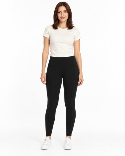Leggins Cintura Alta Negro – de frente