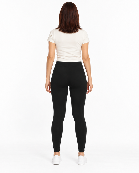 Leggins Cintura Alta Negro – de espalda