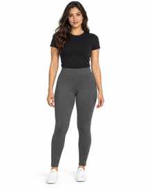 Leggins Cintura Alta Gris – de frente