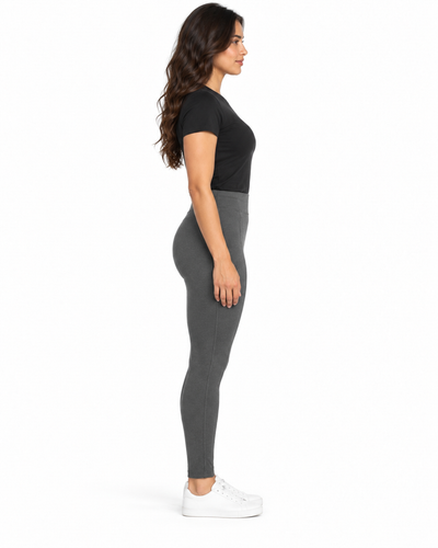 Leggins Cintura Alta Gris – de lado