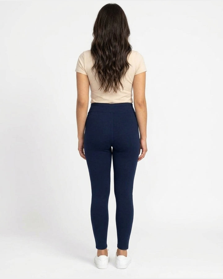 Leggins Cintura Alta Marino – de espalda
