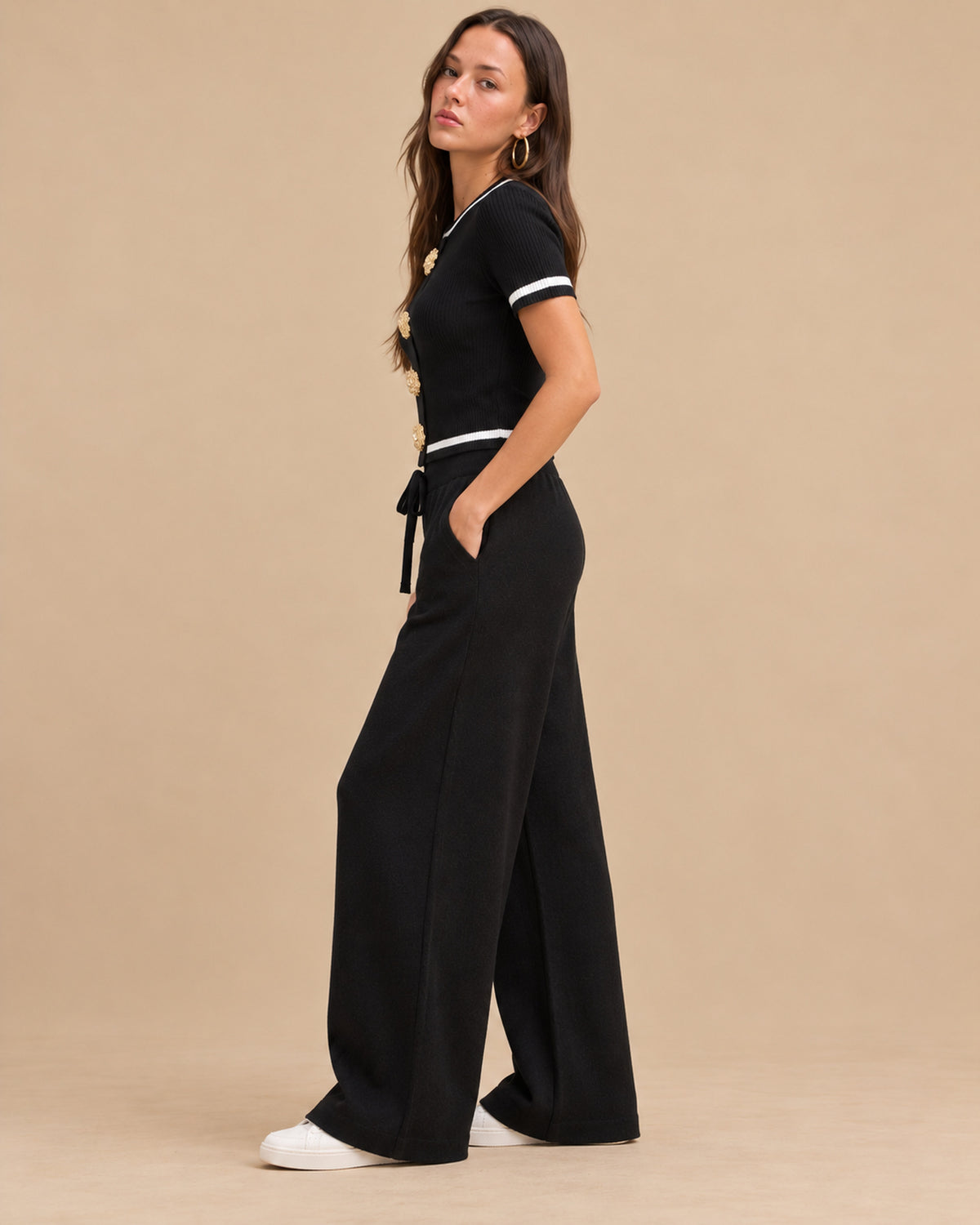 Conjunto Canalé Botones Joya