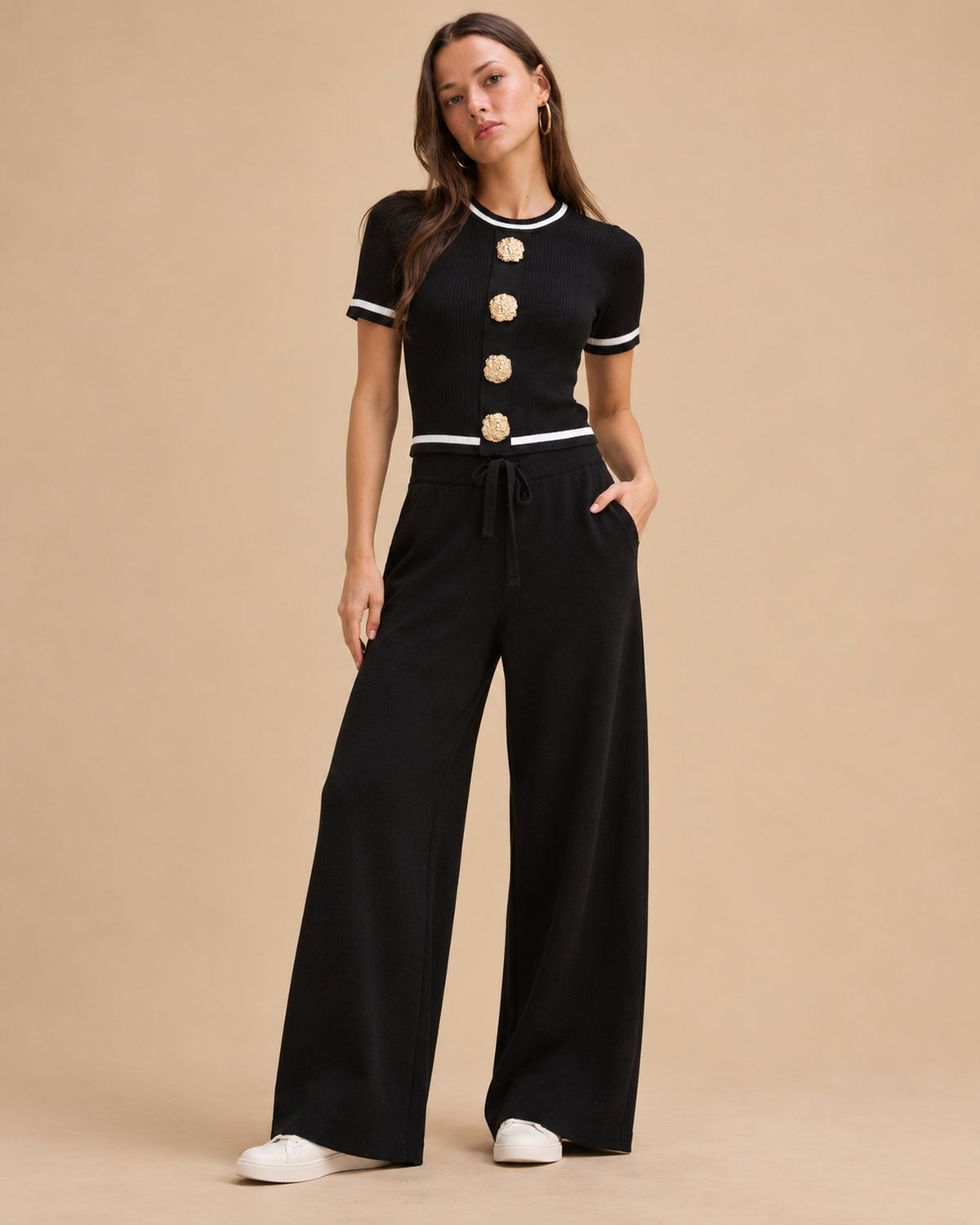 Conjunto Canalé Botones Joya