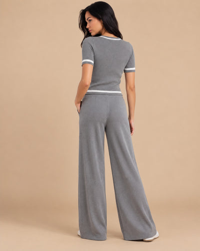 Conjunto Canalé Botones Joya Gris – espalda