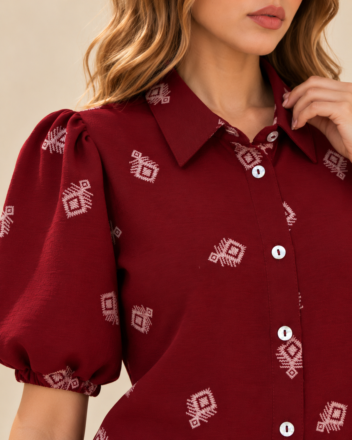 Camisa Estampado Bordado
