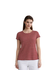 Blusa Rayas Clásica Casual Rosa