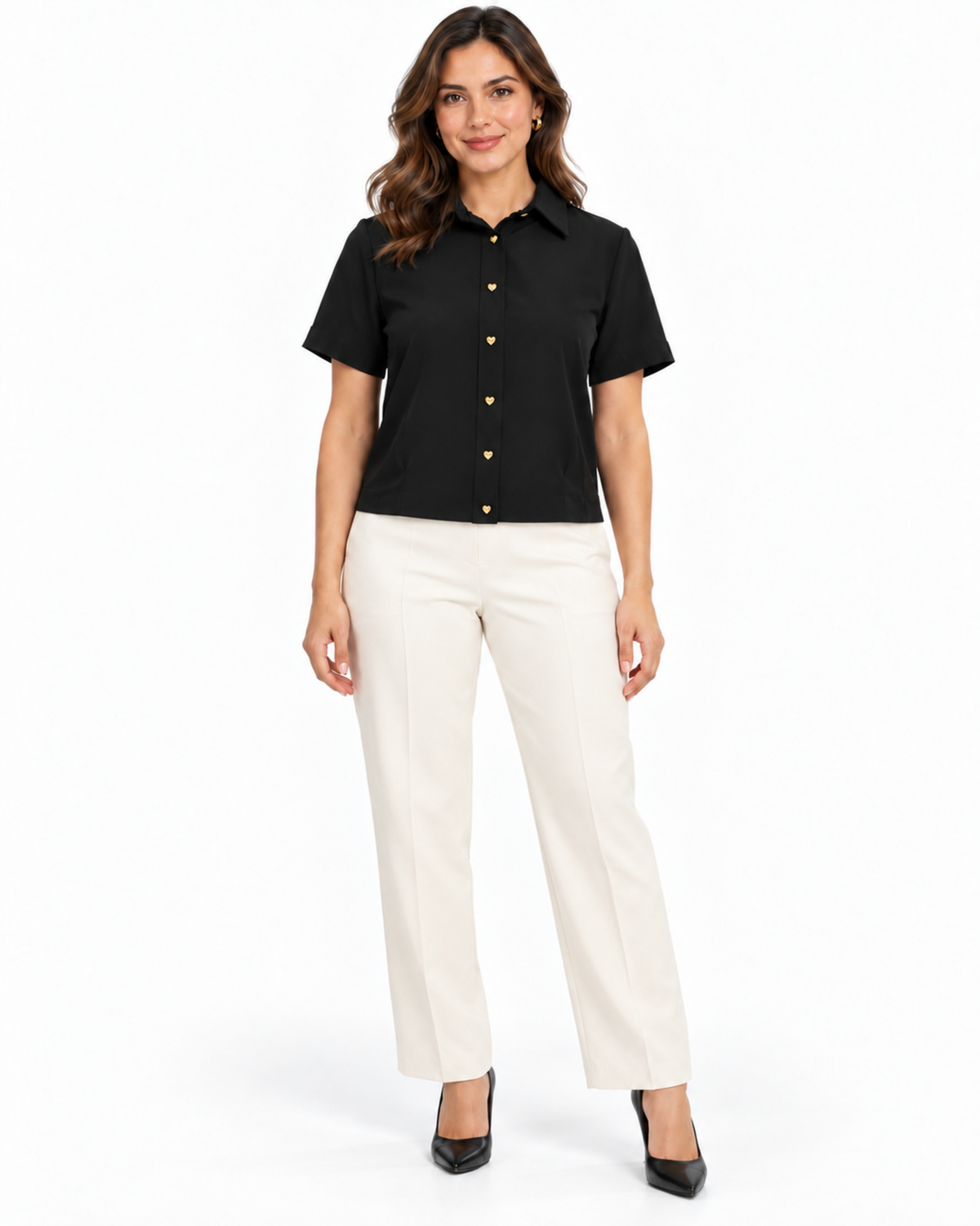 Blusa Botones Corazón